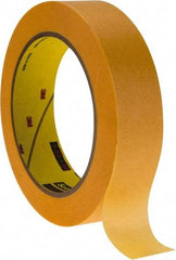 3M - 1" Wide x 60 Yd Long Bronze Paper Masking Tape - Series 2460, 3.3 mil Thick, 17 In/Lb Tensile Strength - Apex Tool & Supply
