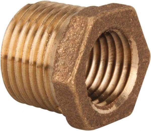 Legend Valve - Class 125, 3/4" Internal Pipe, Bronze Hex Bushing - MNPT x FNPT - Apex Tool & Supply