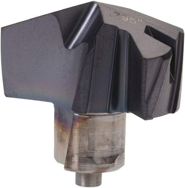 Iscar - Series ICP-2M, 20.19mm Diam Grade IC908 140° Replaceable Drill Tip - Carbide, TiAlN Finish, 20 Seat Size - Apex Tool & Supply