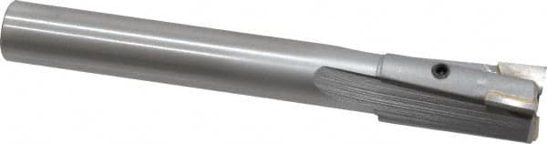 Made in USA - 13/16" Diam, 5/8" Shank, Diam, 3 Flutes, Straight Shank, Interchangeable Pilot Counterbore - Apex Tool & Supply