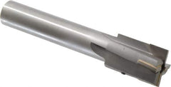 Made in USA - 1-3/8" Diam, 1" Shank, Diam, 4 Flutes, Straight Shank, Interchangeable Pilot Counterbore - 6-5/8" OAL, Bright Finish, Carbide-Tipped - Apex Tool & Supply