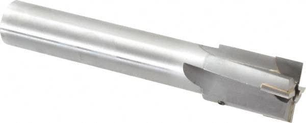 Made in USA - 1-9/16" Diam, 1-1/4" Shank, Diam, 4 Flutes, Straight Shank, Interchangeable Pilot Counterbore - Apex Tool & Supply