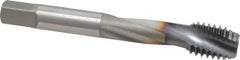 OSG - 1/2-13 UNC 3 Flute 3B Modified Bottoming Spiral Flute Tap - Powdered Metal, TiCN Finish, 3-3/8" OAL, Right Hand Flute, Right Hand Thread, H3, Series EXOTAP - Apex Tool & Supply