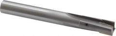 Made in USA - 9/16" Diam, 1/2" Shank, Diam, 3 Flutes, Straight Shank, Interchangeable Pilot Counterbore - 4-5/16" OAL, Bright Finish, Carbide-Tipped - Apex Tool & Supply