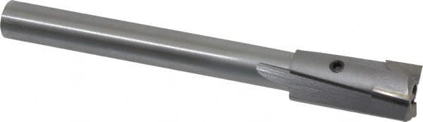 Made in USA - 3/4" Diam, 1/2" Shank, Diam, 3 Flutes, Straight Shank, Interchangeable Pilot Counterbore - Apex Tool & Supply