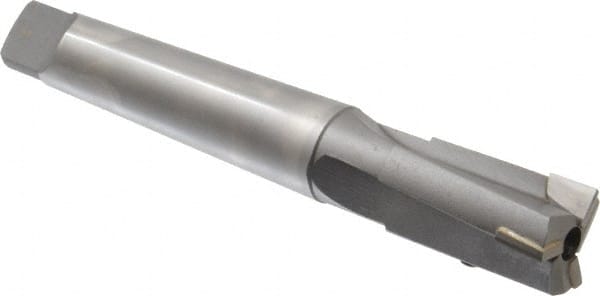 Made in USA - 1-1/16" Diam, 3 Flutes, Morse Taper Shank, Interchangeable Pilot Counterbore - Apex Tool & Supply