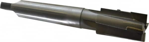 Made in USA - 1-1/4" Diam, 4 Flutes, Morse Taper Shank, Interchangeable Pilot Counterbore - Apex Tool & Supply