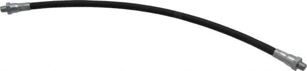 PRO-LUBE - 18" Long, 5,800 psi Operating Pressure, Polyamide (Inner Tubing) & Polyurethane (Sheath) Grease Gun Hose - 1/8 NPT, 13,775 psi Burst Pressure - Apex Tool & Supply