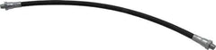 PRO-LUBE - 18" Long, 5,800 psi Operating Pressure, Polyamide (Inner Tubing) & Polyurethane (Sheath) Grease Gun Hose - 1/8 NPT, 13,775 psi Burst Pressure - Apex Tool & Supply