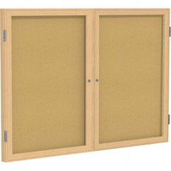 Ghent - Cork Bulletin Boards Style: Enclosed Cork Bulletin Boards Color: Natural Cork - Apex Tool & Supply