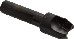 Kyocera - 20° Lead Angle, 9/16" Max Cut Diam, 9/16" Min Cut Diam, 0.33" Max Depth of Cut, Indexable Chamfer and Angle End Mill - 2 Inserts, XPMT 0902.. Insert Style, 2.78" Overall Length, Straight Shank - Apex Tool & Supply