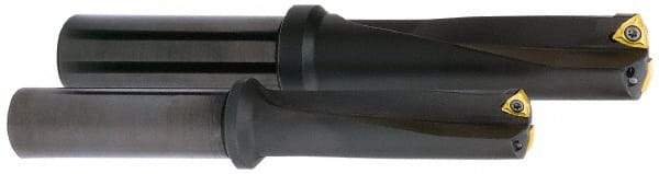 Kyocera - 6.09" Max Drill Depth, 3xD, 2-1/32" Diam, Indexable Insert Drill - 4 Inserts, 1-1/2" Shank Diam, Whistle Notch Shank - Apex Tool & Supply
