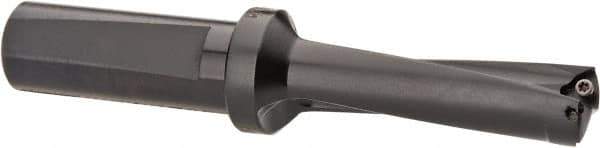 Kyocera - 2.06" Max Drill Depth, 3xD, 11/16" Diam, Indexable Insert Drill - 2 Inserts, 3/4" Shank Diam, Whistle Notch Shank - Apex Tool & Supply