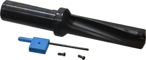 Kyocera - 2-1/4" Max Drill Depth, 3xD, 3/4" Diam, Indexable Insert Drill - 2 Inserts, 3/4" Shank Diam, Whistle Notch Shank - Apex Tool & Supply