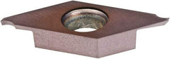 Kennametal - A28 CR KCU25 Grade, 0.315" Cutting Width, Carbide Cutoff Insert - Neutral Lead Angle, 0.016" Cnr Rad, AlTiN Coated - Apex Tool & Supply