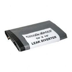 PRO-SAFE - Tarp-Shaped Light Duty Roof Leak Diverter - 10' Long x 10' Wide x 10 mil Thick, Black - Apex Tool & Supply