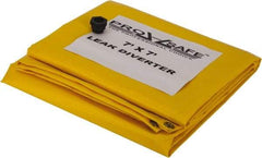 PRO-SAFE - Tarp-Shaped Heavy Duty Roof Leak Diverter - 7' Long x 7' Wide x 18 mil Thick, Yellow - Apex Tool & Supply