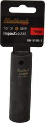 Blackhawk by Proto - 1/2" Drive 16mm Deep Impact Socket - 6 Points, 3-5/16" OAL - Apex Tool & Supply