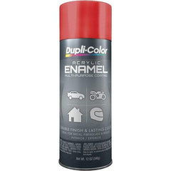 Dupli-Color - Cherry Red, Gloss, Acrylic Enamel Spray Paint - 12 to 14 Sq Ft per Can, 12 oz Container - Apex Tool & Supply