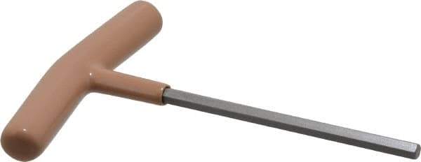 Paramount - 6mm Hex, T-Handle Cushion Grip, Hex Key - 6" OAL, Steel, Metric System of Measurement - Apex Tool & Supply