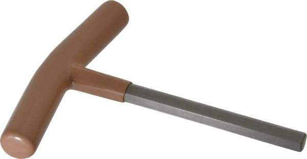 Paramount - 10mm Hex, T-Handle Cushion Grip, Hex Key - 6" OAL, Steel, Metric System of Measurement - Apex Tool & Supply