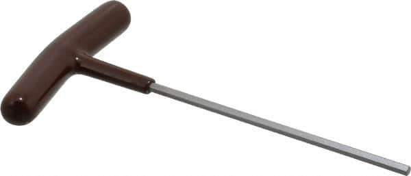 Paramount - 9/64" Hex, T-Handle Cushion Grip, Hex Key - 6" OAL, Steel, Inch System of Measurement - Apex Tool & Supply