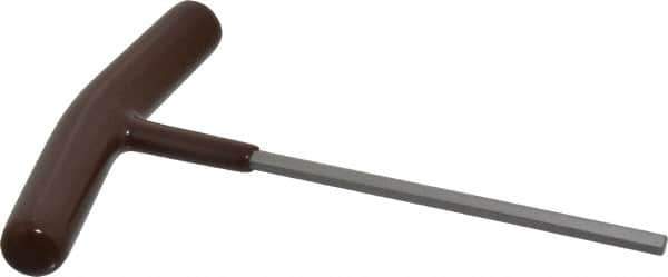 Paramount - 3/16" Hex, T-Handle Cushion Grip, Hex Key - 6" OAL, Steel, Inch System of Measurement - Apex Tool & Supply