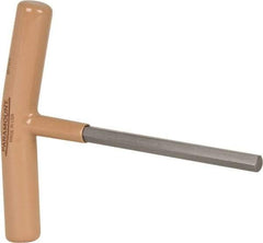 Paramount - 8mm Hex, T-Handle Cushion Grip, Hex Key - 6" OAL, Steel, Metric System of Measurement - Apex Tool & Supply