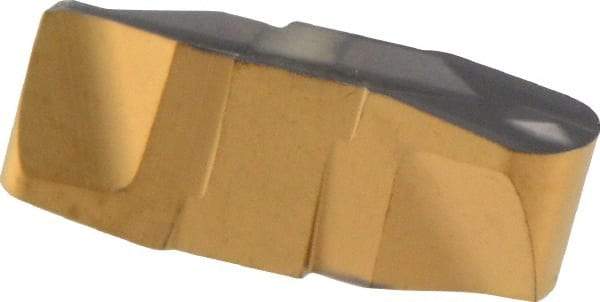 Iscar - 300150GIP UN Grade IC808, 3mm Cutting Width Carbide Grooving Insert - 4mm Max Depth of Cut, Neutral, 1.5mm Corner Radius, TiAlN Finish - Apex Tool & Supply