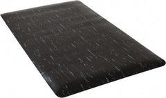 PRO-SAFE - 5' Long x 3' Wide, Dry Environment, Anti-Fatigue Matting - Black Marbleized, Vinyl with Vinyl Sponge Base - Apex Tool & Supply