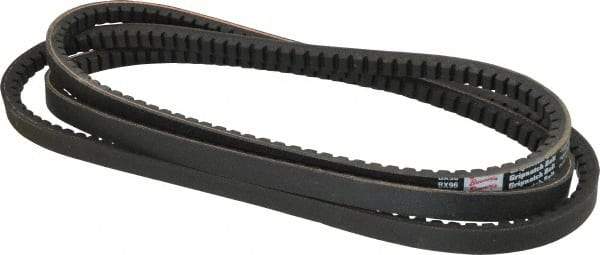 Browning - Section BX, 21/32" Wide, 99" Outside Length, Gripnotch V-Belt - Rubber Compound, Gripnotch, No. BX96 - Apex Tool & Supply