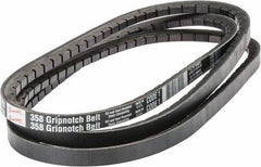 Browning - Section 5VX, 5/8" Wide, 112" Outside Length, Gripnotch V-Belt - Rubber Compound, 358 Gripnotch, No. 5VX1120 - Apex Tool & Supply