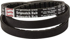 Browning - Section AX, 1/2" Wide, 39" Outside Length, Gripnotch V-Belt - Rubber Compound, Gripnotch, No. AX37 - Apex Tool & Supply