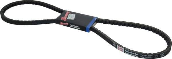 Browning - Section AX, 1/2" Wide, 44" Outside Length, Gripnotch V-Belt - Rubber Compound, Gripnotch, No. AX42 - Apex Tool & Supply