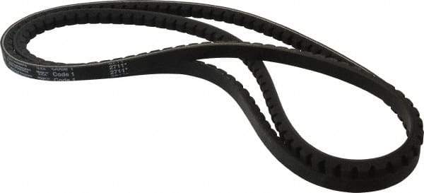 Browning - Section AX, 1/2" Wide, 64" Outside Length, Gripnotch V-Belt - Rubber Compound, Gripnotch, No. AX62 - Apex Tool & Supply