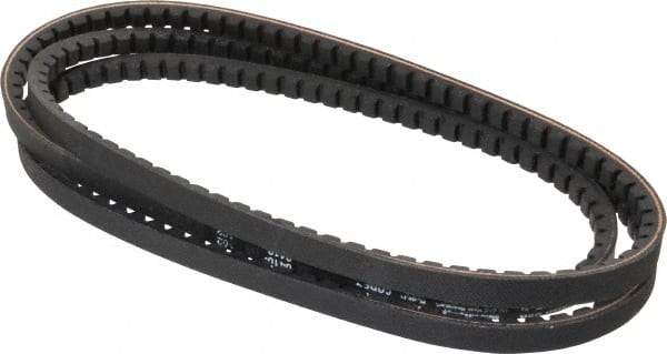 Browning - Section AX, 1/2" Wide, 82" Outside Length, Gripnotch V-Belt - Rubber Compound, Gripnotch, No. AX80 - Apex Tool & Supply