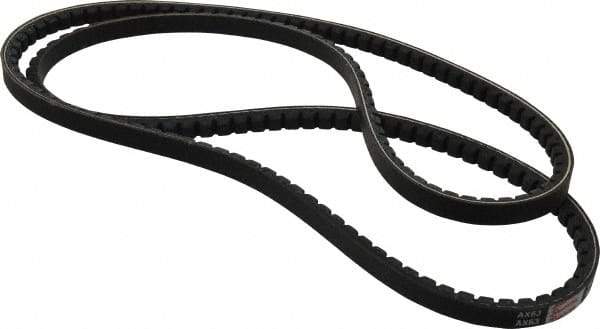 Browning - Section AX, 1/2" Wide, 65" Outside Length, Gripnotch V-Belt - Rubber Compound, Gripnotch, No. AX63 - Apex Tool & Supply