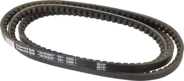 Browning - Section AX, 1/2" Wide, 74" Outside Length, Gripnotch V-Belt - Rubber Compound, Gripnotch, No. AX72 - Apex Tool & Supply