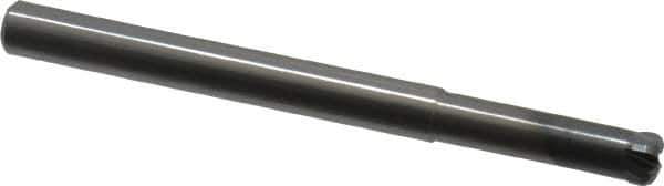 OSG - 1/4", 4 Flute, Single End, Solid Carbide, 1/16" Corner Radius End Mill - 3" OAL, 0.1" LOC, Right Hand Cut, 1" Extended Reach - Apex Tool & Supply