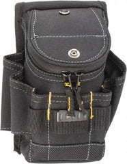 CLC - 6 Pocket General Purpose Holster - Polyester, Black, 6-1/4" Wide x 8-1/4" High - Apex Tool & Supply
