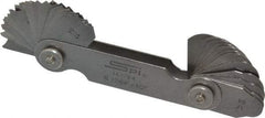 SPI - 32 Piece, 17/64 to 1/2 Inch Radius, Stainless Steel Radius Gage Set - Style B, 1/64 Inch Graduation - Apex Tool & Supply
