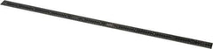 SPI - 12" Long, 1/64, 1/32" and 0.5, 1mm Graduation, Flexible Steel Rule - English/Metric Graduation Style, 1/2" Wide, Black, Black Chrome Finish - Apex Tool & Supply