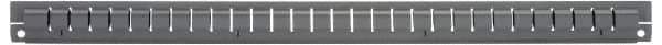 Vidmar - Tool Box Steel Drawer Divider - 2-5/8" Wide x 25-1/2" Deep x 2-7/8" High, Gray, For Vidmar Cabinets - Apex Tool & Supply