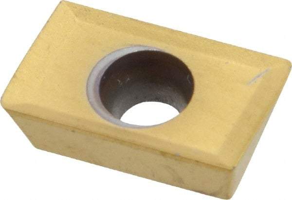 Kennametal - APKT263 Grade KC725M Carbide Milling Insert - TiN/TiCN/TiN Finish, 3/16" Thick, 0.8mm Corner Radius - Apex Tool & Supply