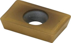 Kennametal - XDMT150308 Grade KC735M Carbide Milling Insert - TiN Finish, 0.1252" Thick, 0.8mm Corner Radius - Apex Tool & Supply