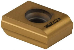 Kennametal - CNHU1606 Grade KC725M Carbide Milling Insert - TiN/TiCN/TiN Finish, 0.252" Thick, 12.06mm Inscribed Circle, 3.2mm Corner Radius - Apex Tool & Supply