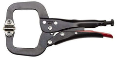 Proto - 12-19/32" OAL C-Clamp Locking Pliers - 1-11/64" Jaw Width, 3-45/64" Jaw Depth, 3-9/64" Jaw Opening, Standard Handle - Apex Tool & Supply
