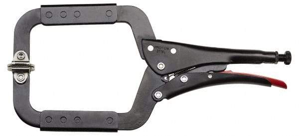 Proto - 14-3/8" OAL C-Clamp Locking Pliers - 1-11/64" Jaw Width, 5-1/2" Jaw Depth, 4-59/64" Jaw Opening, Standard Handle - Apex Tool & Supply
