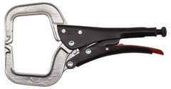 Proto - 11-3/8" OAL C-Clamp Locking Pliers - 15/32" Jaw Width, 3-9/64" Jaw Depth, 3-17/32" Jaw Opening, Standard Handle - Apex Tool & Supply