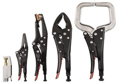 Proto - 5 Piece Welding Locking Plier Set - Comes in Plastic Pouch - Apex Tool & Supply